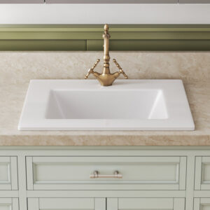 DV-1DS012301 21'' x 18'' White Rectangular