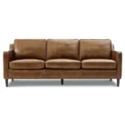 Ashtabula+Genuine+Leather+Square+Arm+Sofa