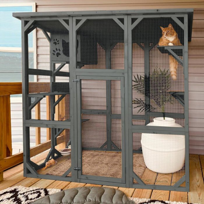 Euretta+Indoor_Outdoor+Playpen+Catio+Outdoor+Cat+Enclosure+Large+Cat+House+Waterproof-813752723