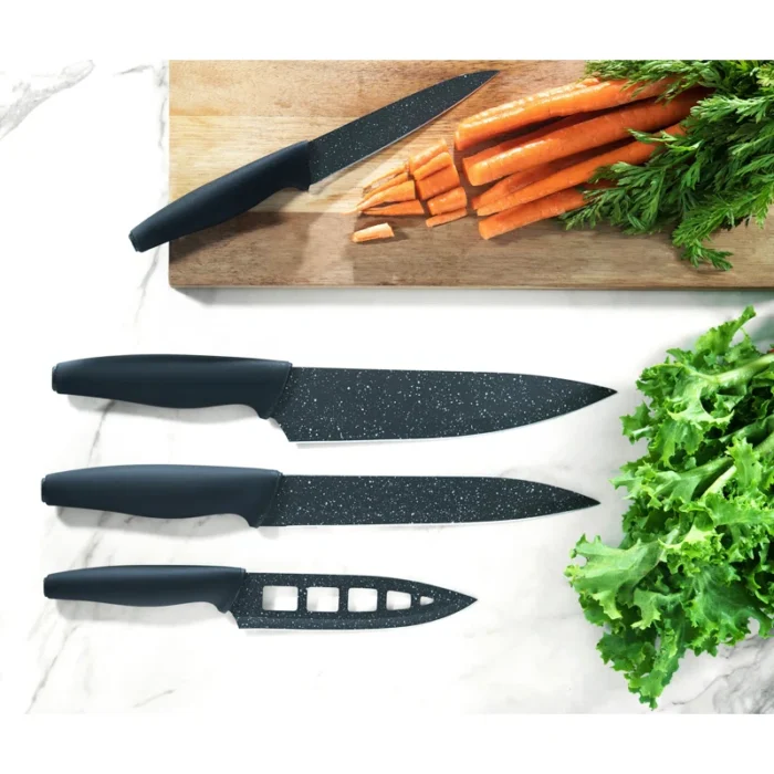 Granitestone+Nutriblade+6+PC+Knife+Set,+Professional+Kitchen+Chef’s+Knives+with+Sharp+Stainless+Steel+Blades+and+Nonstick+Granite+Coating-59721102