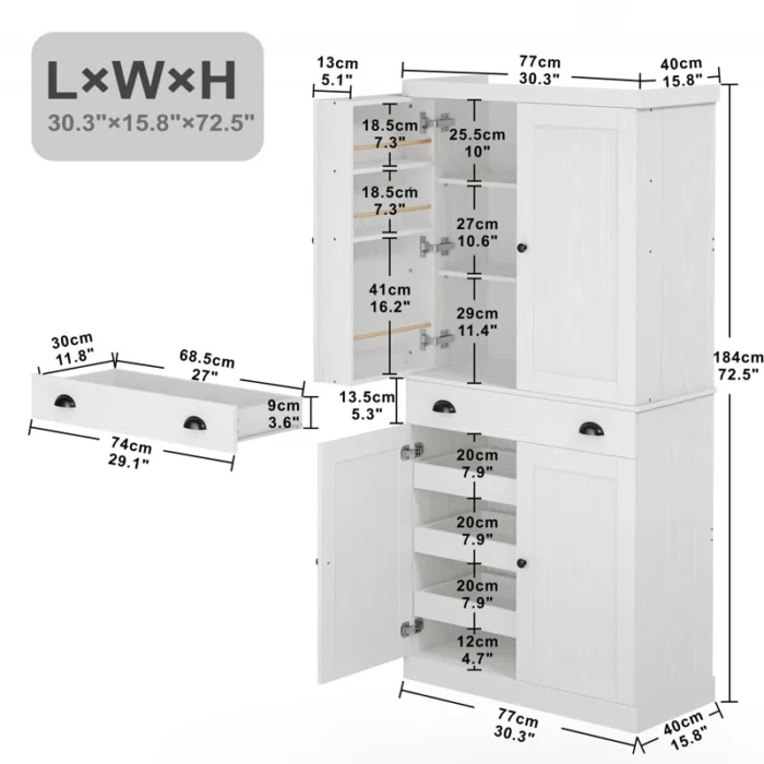 Kitchen+Pantry+Cabinet+With+Sliding+Storage+Rack+And+6+Hanging+Shelves-843355648 (1)