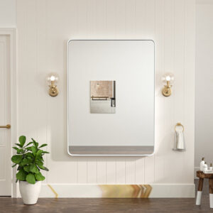 Leaderville 1.2" Thick Aluminum Framed Bathroom Mirror