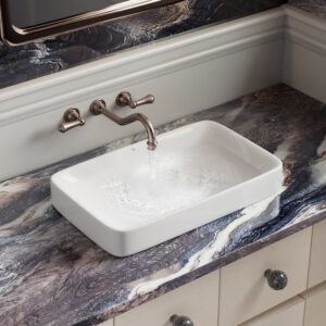 n Bathroom Sink with Pop-Up Drai