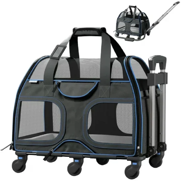 Luxury+Rider+Chrishawn+Pet+Carrier+with+Removable+Wheels+and+Telescopic+Handle-1542204269