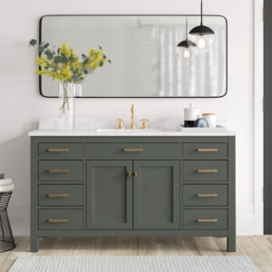 Single Bathroom Vanity with Engineered Stone Top