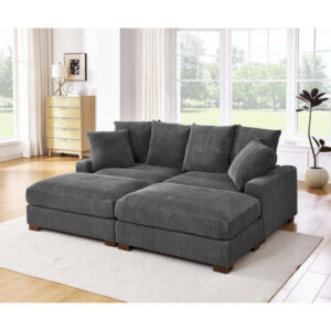 Zaheer 86'' Corduroy Sofa